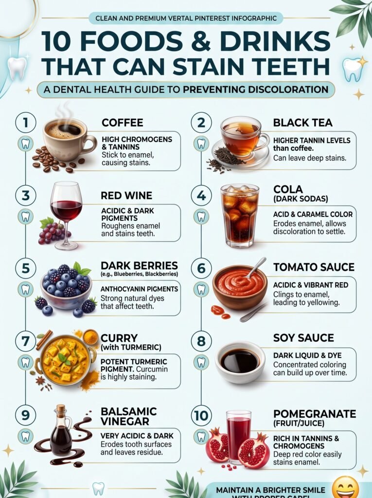 Foods That Stain Teeth