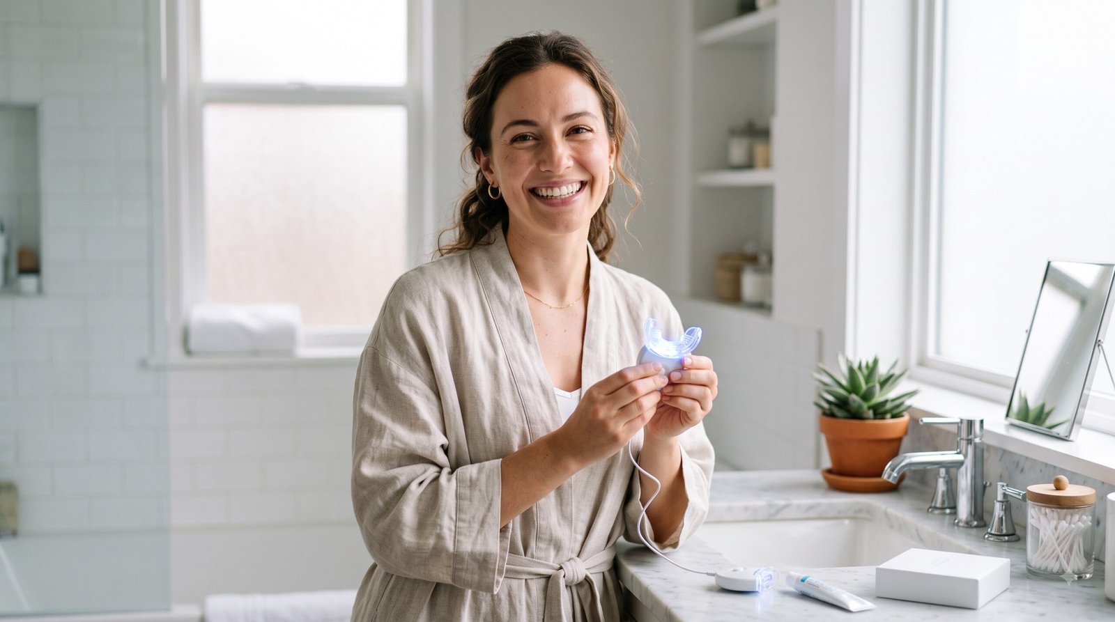 Happy Smile Pro is one of the at-home whitening systems that has attracted attention 