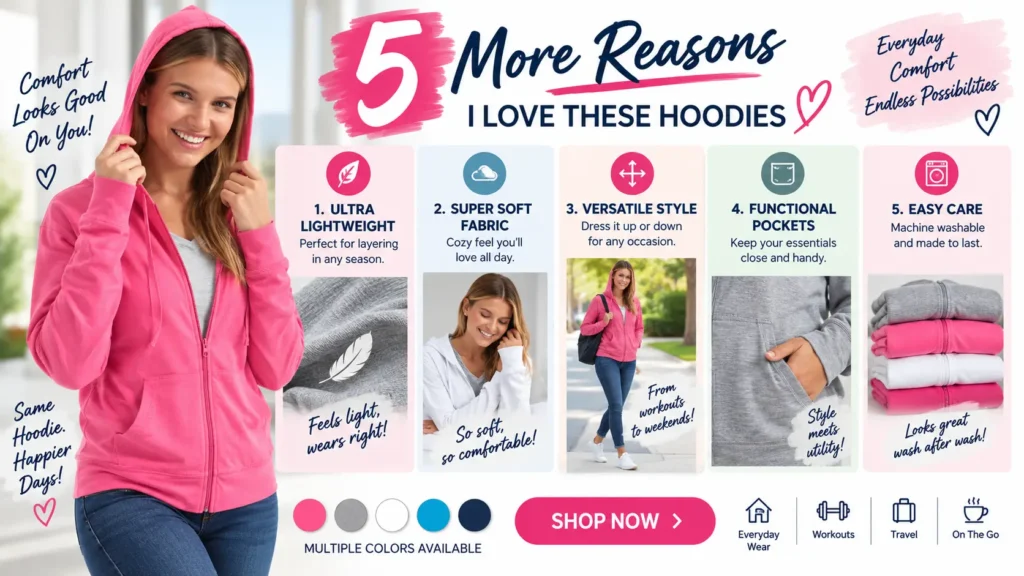 Lightweight Fall Hoodie for Women