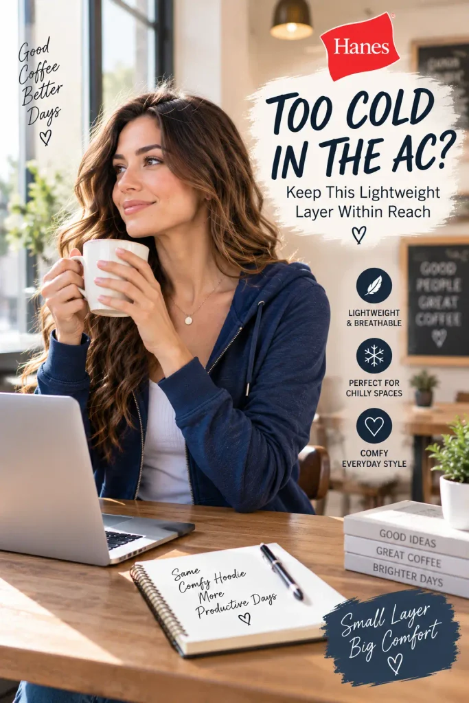 Lightweight hoodie for air conditioning