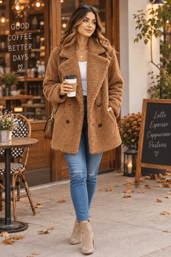 faux shearling jacket