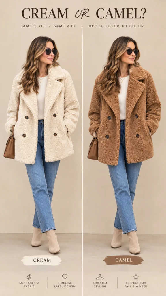 sherpa jacket outfits