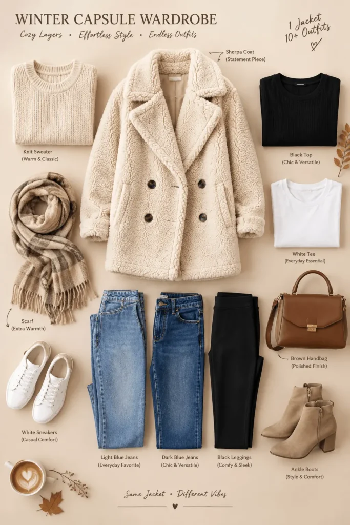 teddy coat outfit ideas